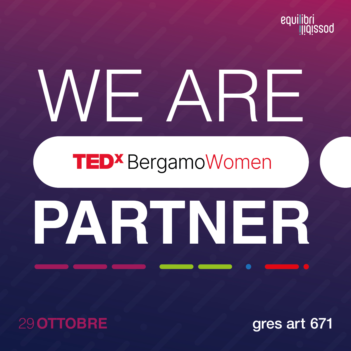 Siamo partner ufficiali di TEDxBergamoWomen!